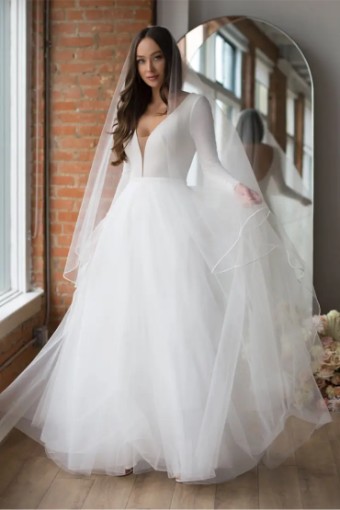 Wtoo by Watters HAMPSHIRE-FLOOR LENGTH #0 default Ivory thumbnail