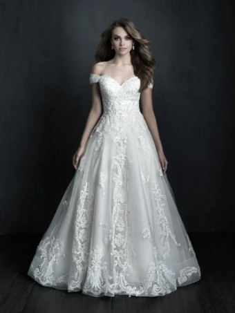 Allure Bridals C570 #0 default Ivory/Silver thumbnail