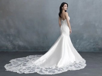 Allure Bridals C585 #1 Desert/Ivory/Silver thumbnail