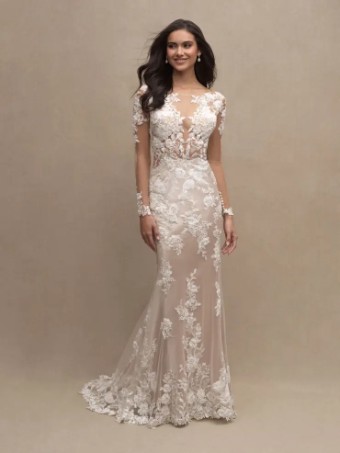 Allure Bridals C624 #0 default Mocha/Ivory/Nude/Silver thumbnail