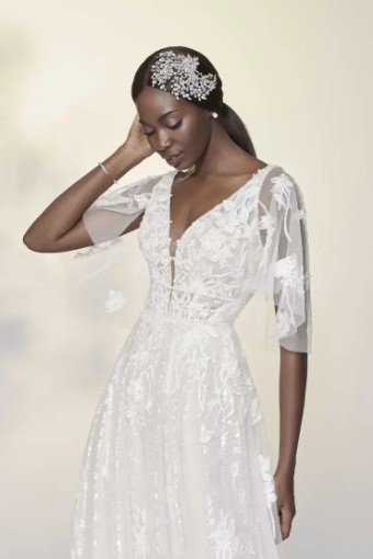 Justin Alexander YVONNE #2 Pink Champagne/Ivory/Nude thumbnail