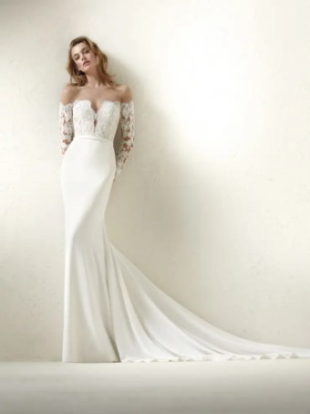 Pronovias Dracma #0 default Off White/Crystal/Nude thumbnail