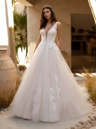 Pronovias GARNER #0 default Off White/Crystal/Light Pink thumbnail