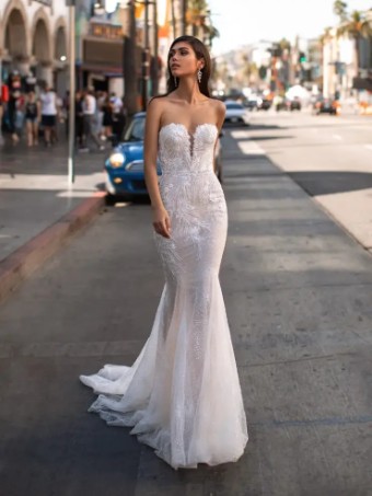 Pronovias LANSBURY #0 default Off White/Crystal/Light Pink thumbnail