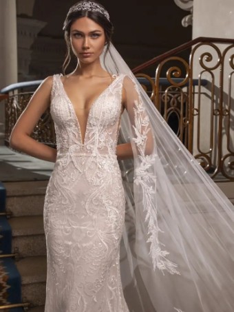 Pronovias GARBO #2 Off White/Crystal/Light Beige thumbnail