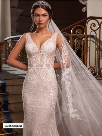 Pronovias GARBO #3 Off White/Crystal/Light Beige thumbnail