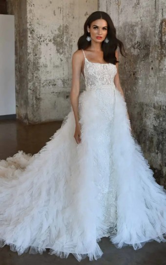 Martina Liana FARAH OVERSKIRT-NON BEADED #2 default Ivory thumbnail