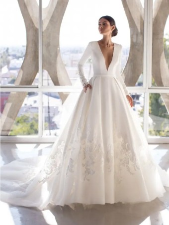 Pronovias BROWN #0 default Off White/Crystal thumbnail