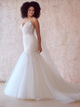 Maggie Sottero GEDDES #10 Ivory over Nude (gown with Natural Illusion) thumbnail