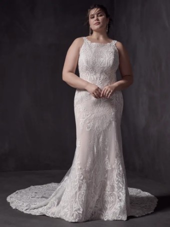 Maggie Sottero DECLAN #0 default Ivory over Nude (gown with Natural Illusion) thumbnail
