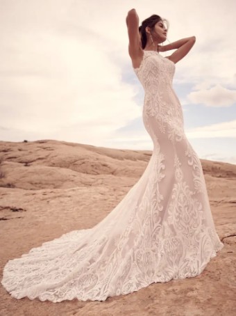 Maggie Sottero DECLAN #3 Ivory over Nude (gown with Natural Illusion) thumbnail