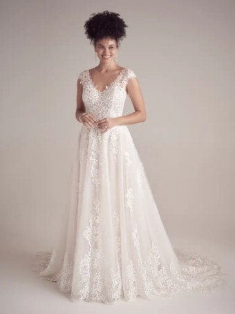 Maggie Sottero SIERRA #0 default Ivory over Blush (gown with Ivory Illusion) thumbnail