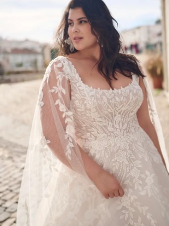 Sottero and Midgley MADDOX #2 All Ivory (gown with Ivory Illusion) thumbnail