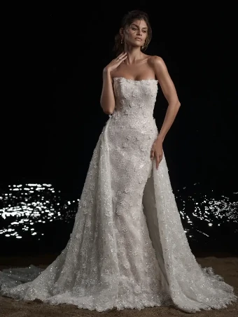 Sottero and Midgley OWEN OVERSKIRT/Unlined fully beaded #0 default Ivory thumbnail