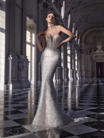 Pronovias FERRARA #0 default Light Pink/Silver/Nude thumbnail