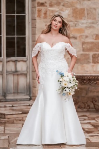 Allure Bridals W502 #0 default Iv/Silver thumbnail