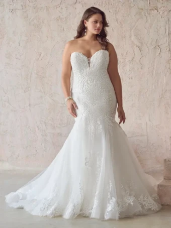 Maggie Sottero TOCCARA #3 Ivory (gown with Ivory Illusion) thumbnail