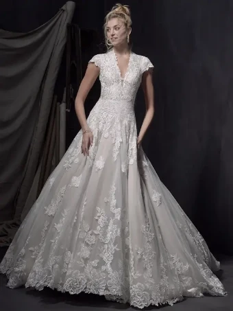 Sottero and Midgley KINGSLEY #3 Ivory (gown with Ivory Illusion) thumbnail