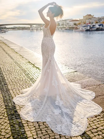 Sottero and Midgley FRANKLYNN #1 Ivory over Blush (gown with Ivory Illusion) thumbnail