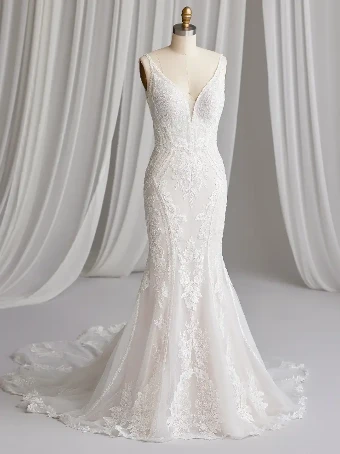 Sottero and Midgley FRANKLYNN #4 Ivory over Blush (gown with Ivory Illusion) thumbnail