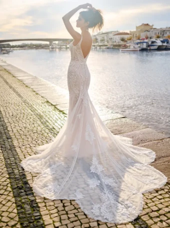 Sottero and Midgley FRANKLYNN #1 Ivory over Blush (gown with Ivory Illusion) thumbnail