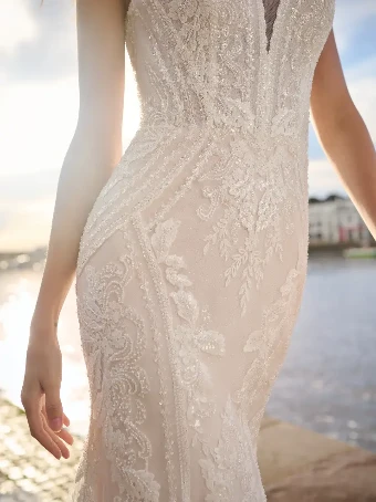 Sottero and Midgley FRANKLYNN #2 Ivory over Blush (gown with Ivory Illusion) thumbnail