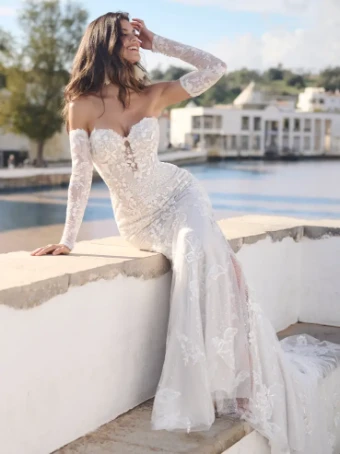 Sottero and Midgley KENSINGTON #1 All Ivory (gown with Ivory Illusion) thumbnail