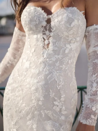Sottero and Midgley KENSINGTON #2 All Ivory (gown with Ivory Illusion) thumbnail