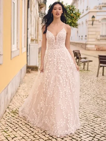 Sottero and Midgley EDWINA #3 Ivory over Blush (gown with Natural Illusion) thumbnail