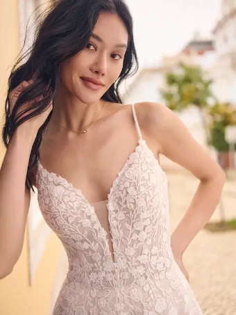 Sottero and Midgley EDWINA #2 Ivory over Blush (gown with Natural Illusion) thumbnail