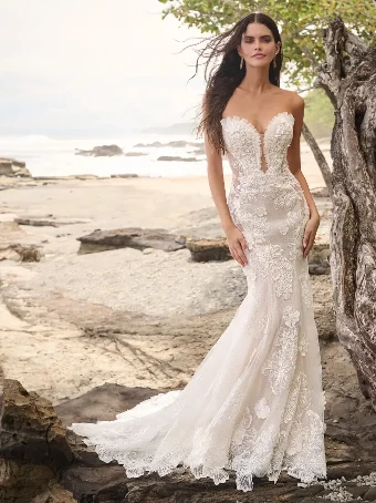 Sottero and Midgley MOHAVE #0 default Ivory (gown with Ivory Illusion) thumbnail