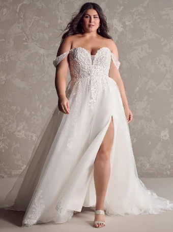 Maggie Sottero MARGUERITE #3 Ivory/Silver Accent over Blush thumbnail
