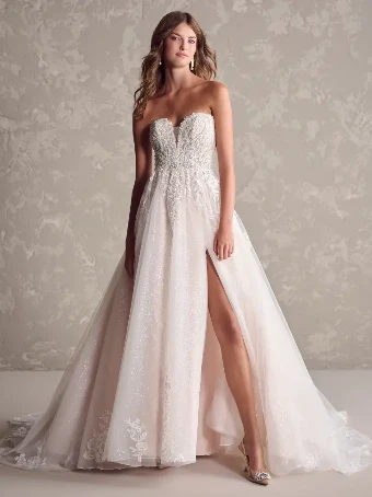 Maggie Sottero MARGUERITE #1 Ivory/Silver Accent over Blush thumbnail