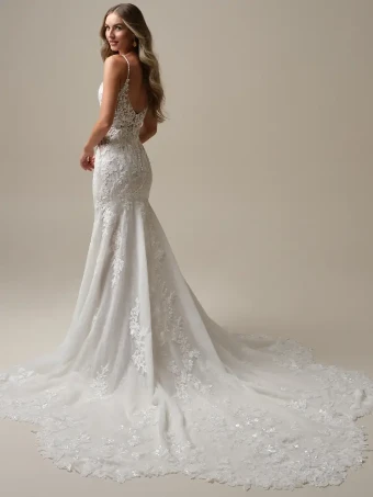 Maggie Sottero LINA #3 Ivory (gown with Ivory Illusion) thumbnail