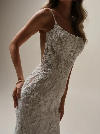 Maggie Sottero LINA #1 Ivory (gown with Ivory Illusion) thumbnail