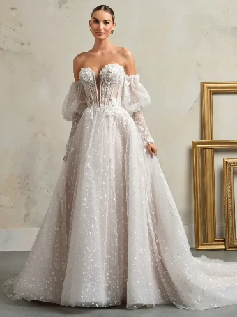 Sottero and Midgley ATHLONE #4 default Ivory/Silver Accent over Soft Blush (gown with Natural Illusion) thumbnail