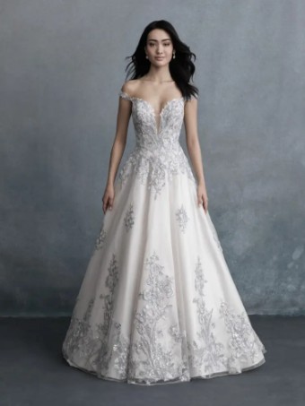Allure Bridals C580 #0 default Pearl/Champagne/Ivory/Silver thumbnail