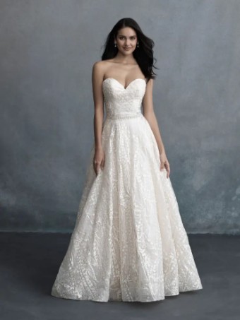 Allure Bridals C594 #0 default Desert/Champagne/Ivory/Nude/Silver thumbnail