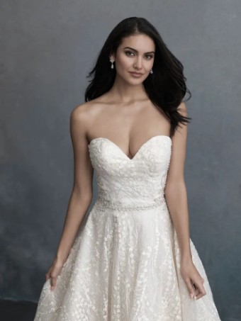 Allure Bridals C594 #1 Desert/Champagne/Ivory/Nude/Silver thumbnail