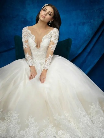 Allure Bridals 9366 #3 Champagne/Ivory thumbnail